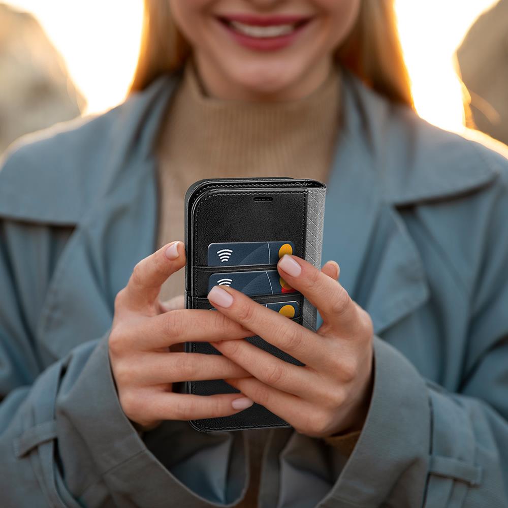 Nathy Wallet für Samsung Galaxy S25 Edge in Schwarz
