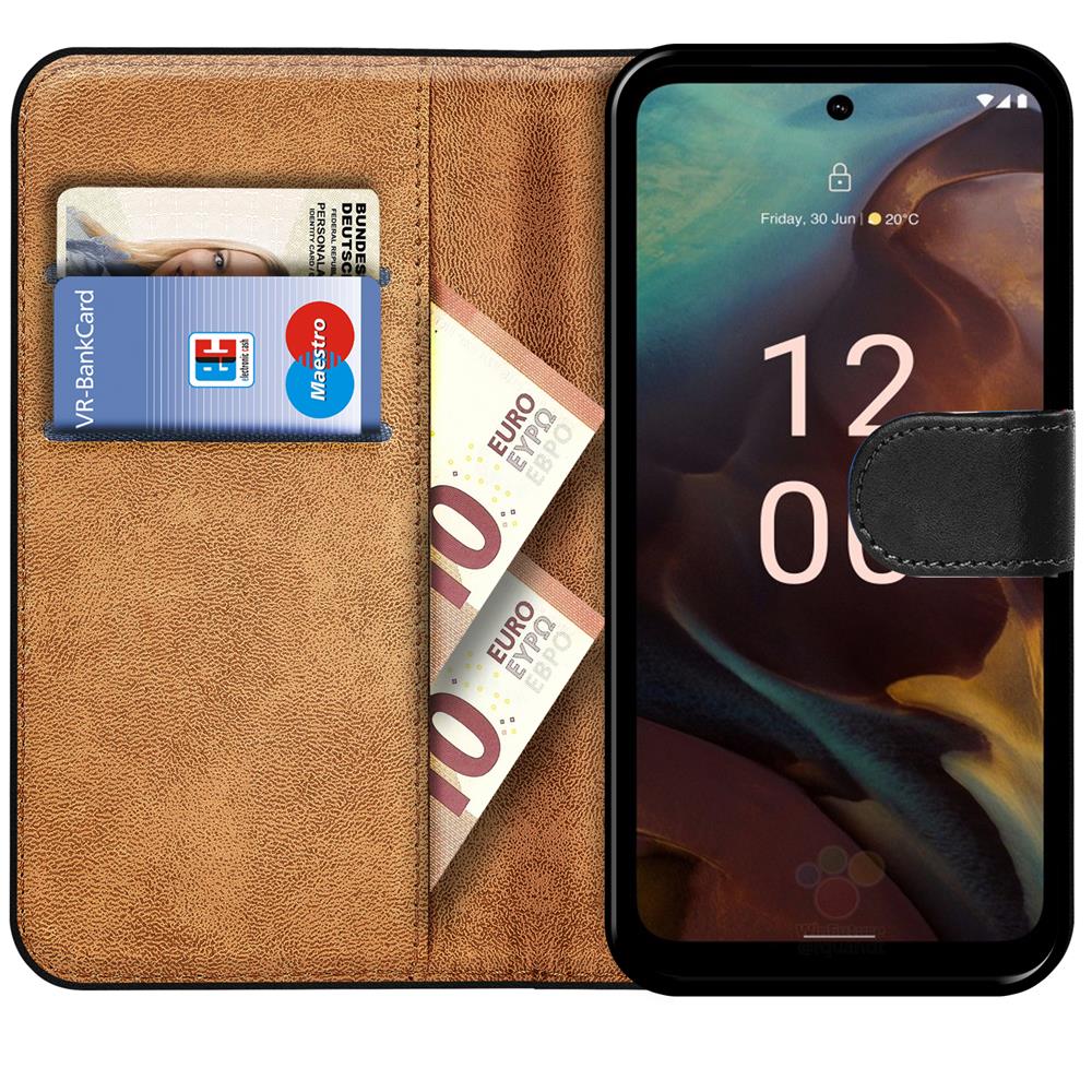 Basic Wallet für Nokia XR21 in Schwarz