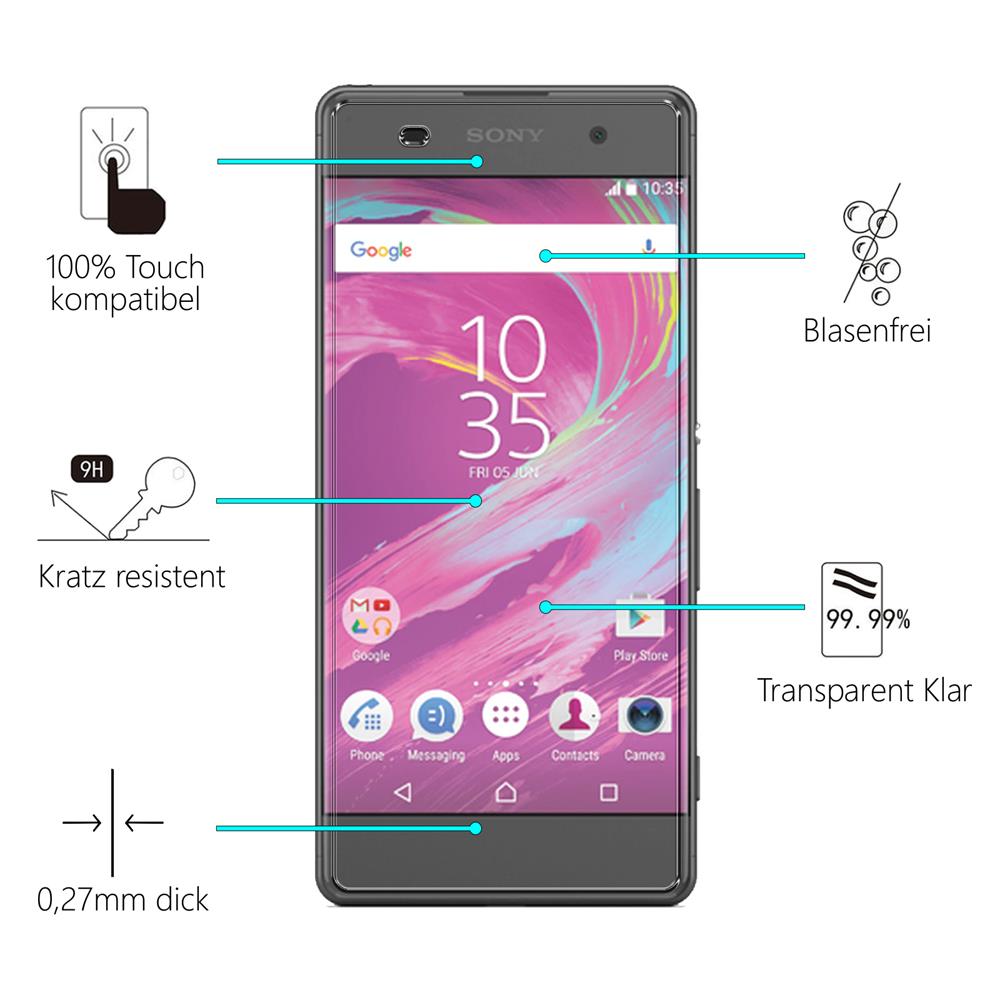 Glas 2in1 für Sony Xperia XA