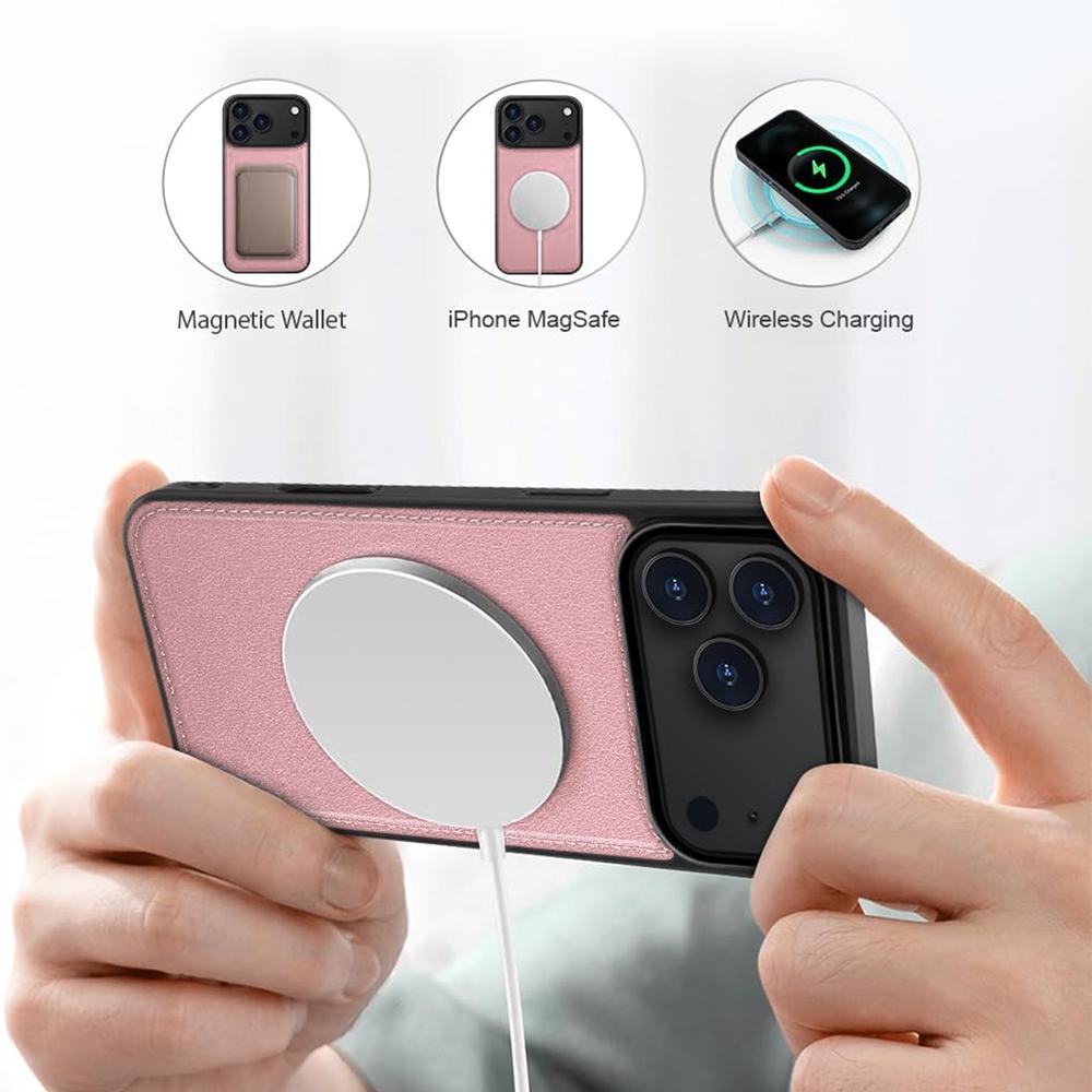 Magnetic Wallet für Apple iPhone 17 Pro Max in Rosegold