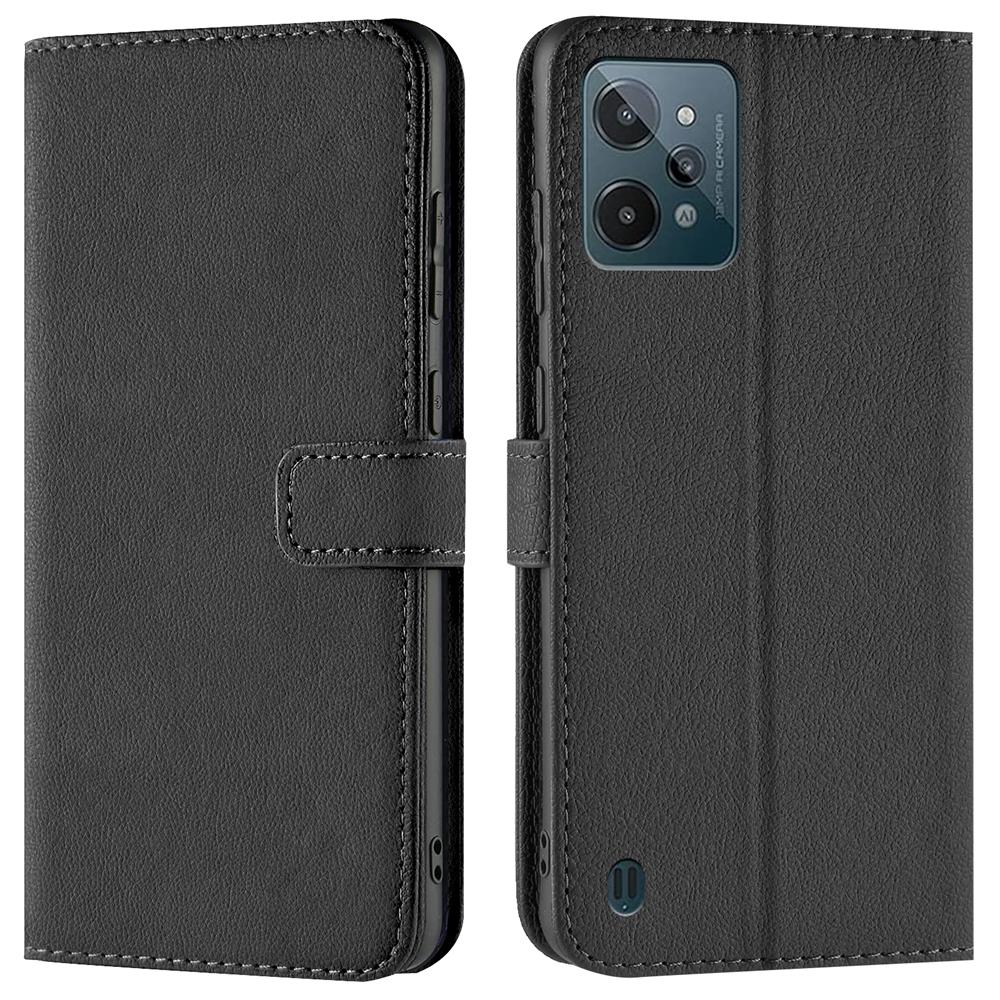 Basic Wallet für Realme C31 in Schwarz