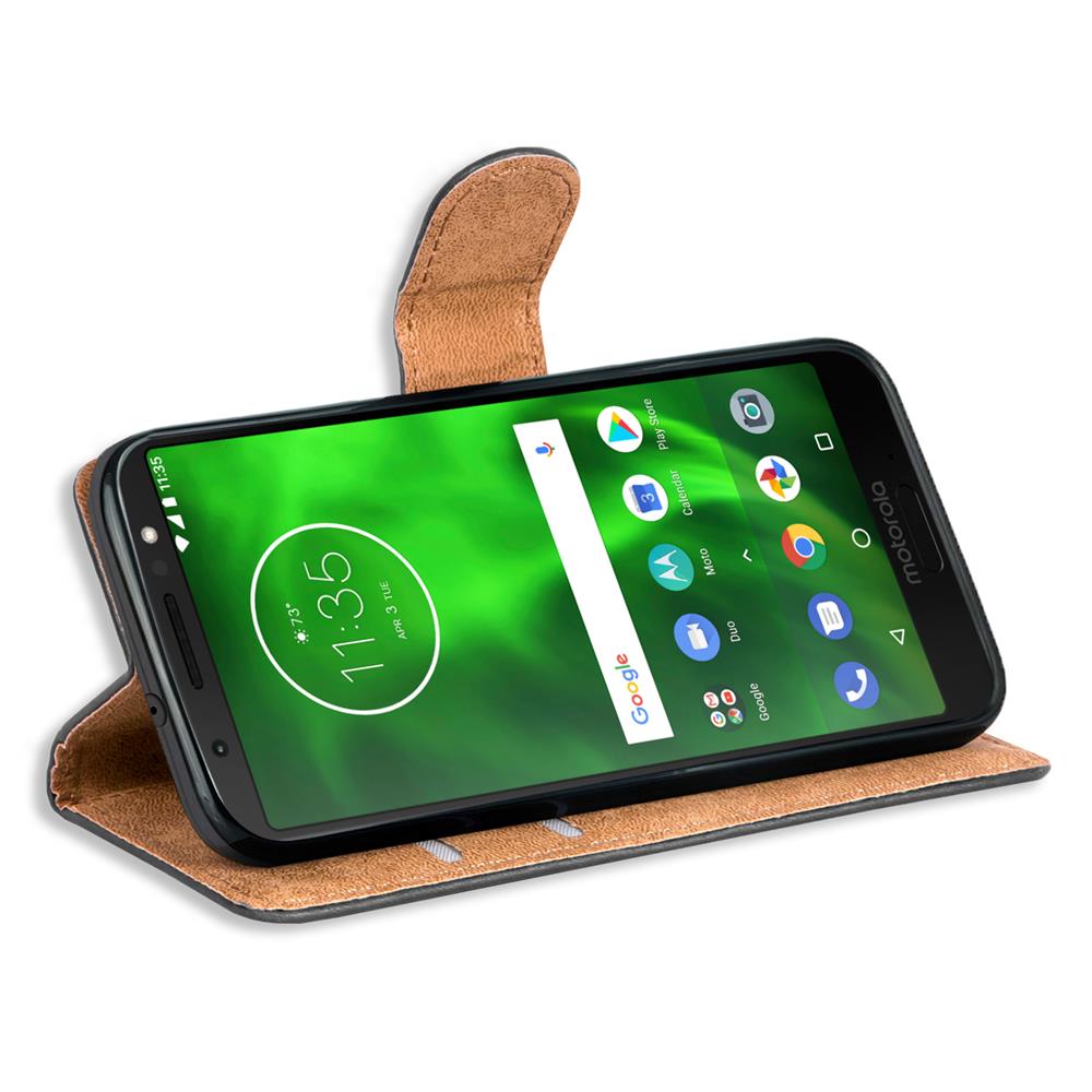 Basic Wallet für Motorola Moto G6 Plus in Schwarz