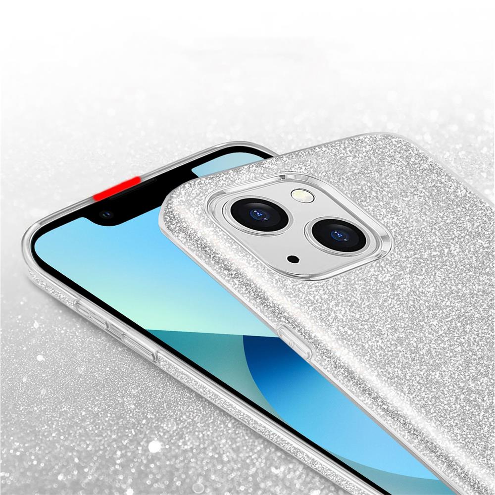 Shiny TPU für Apple iPhone 14 Plus in Silber