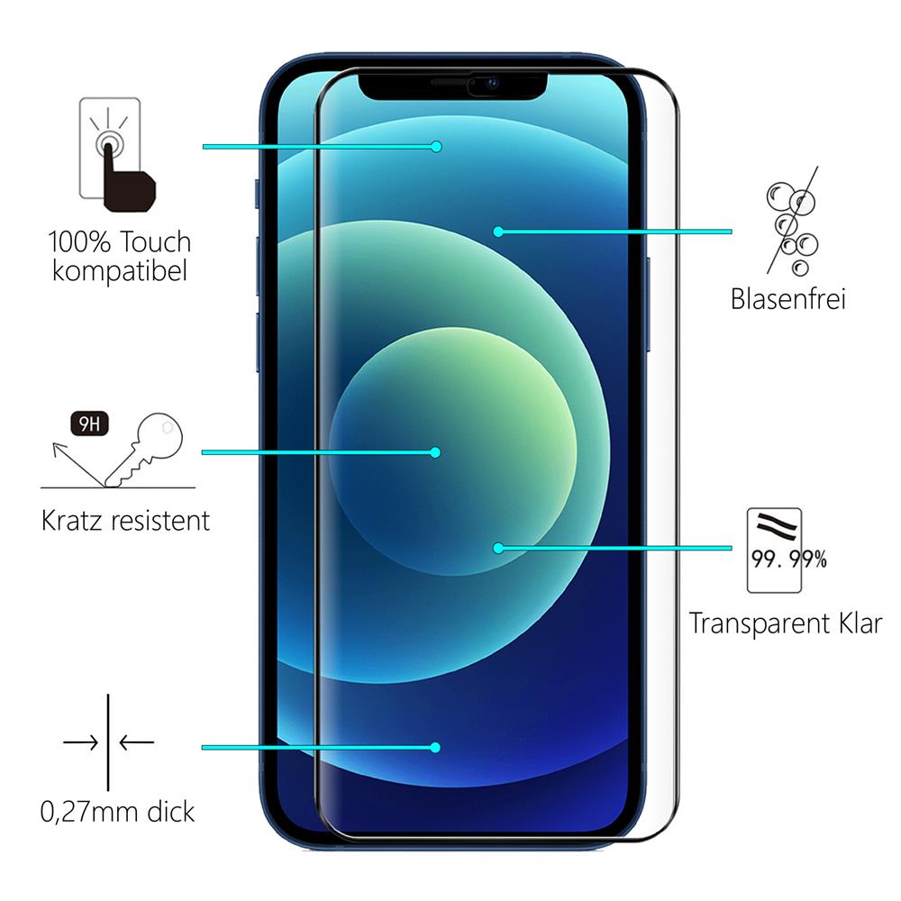 Fullscreen Glas für Apple iPhone 12 Pro Max