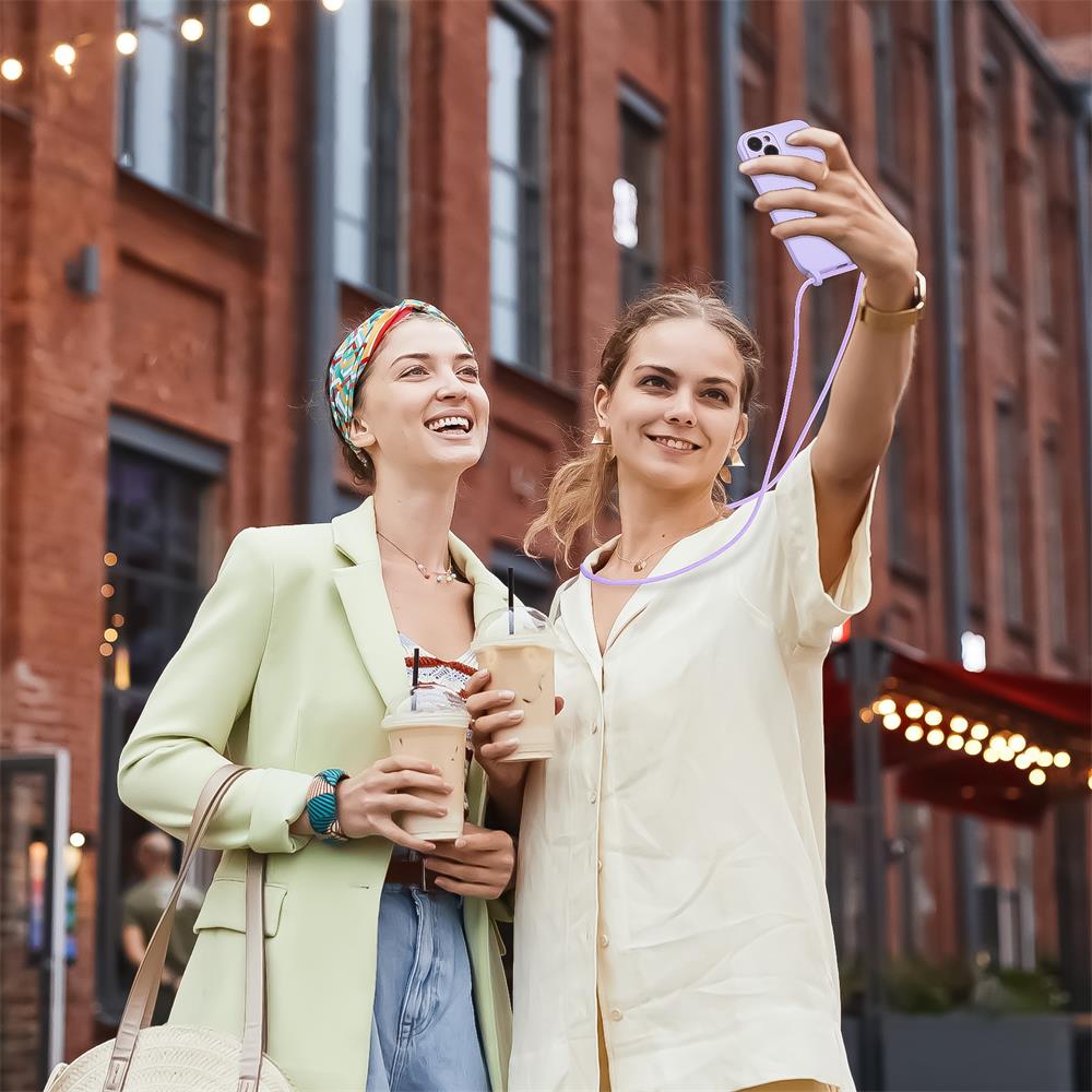 Connect Case Colour inkl. Kette für Apple iPhone 7 / 8 / SE 2 / SE 3 in Lila