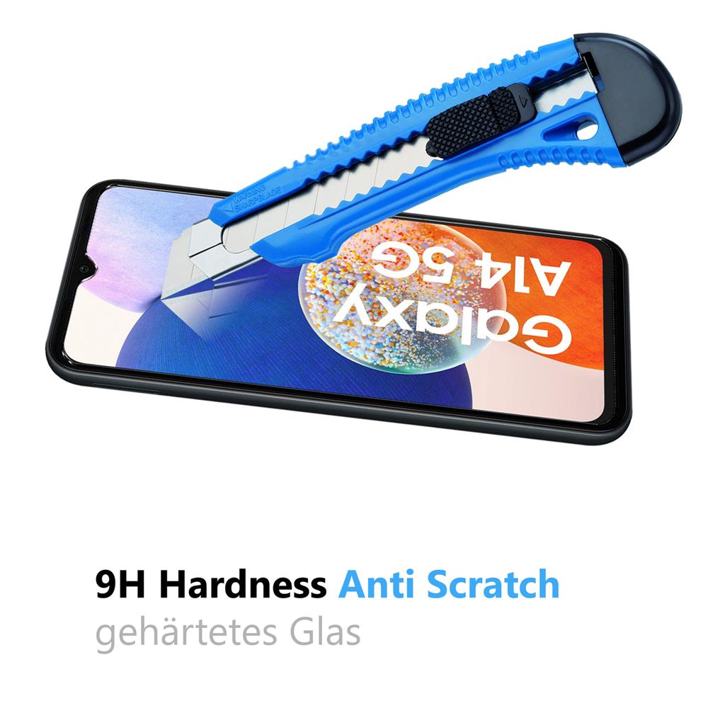 4in1 Glas Set für Samsung Galaxy A14 4G/5G