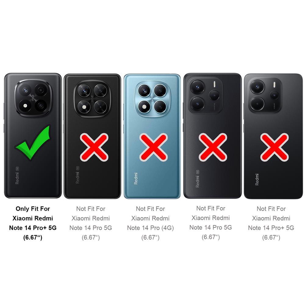 Army Case für Xiaomi Redmi Note 14 Pro Plus 5G in Schwarz