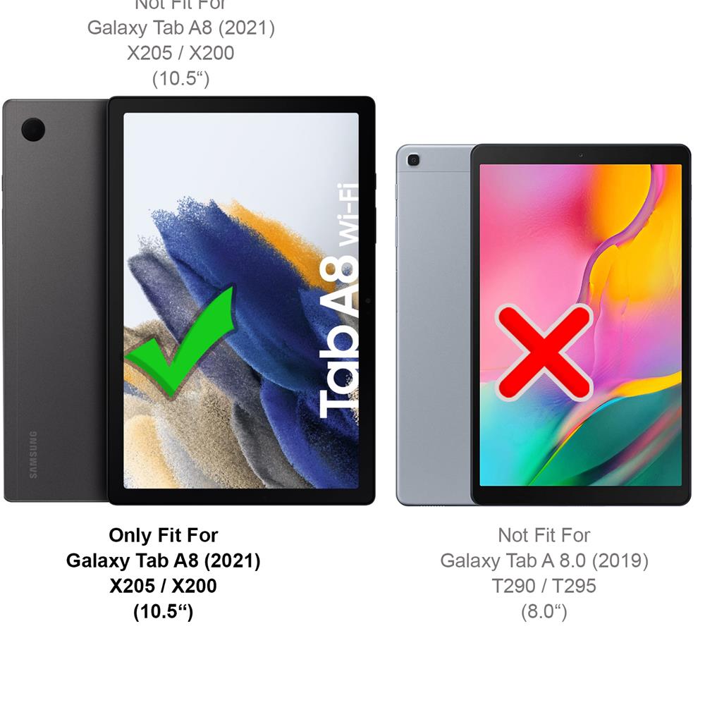 Texture Case für Samsung Galaxy Tab A8 10.5 (2021) in Grau