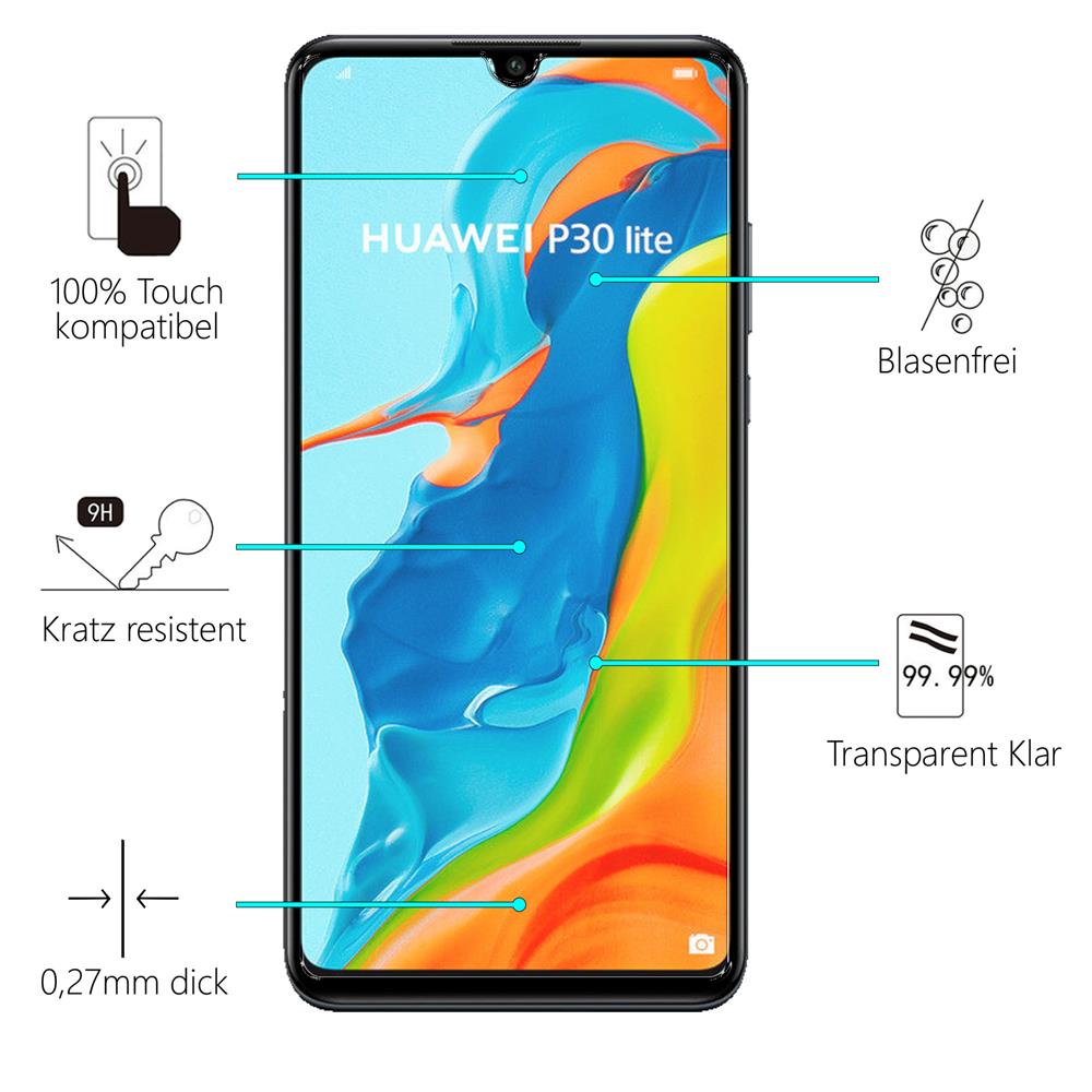 Glas 2in1 für Huawei P30 Lite