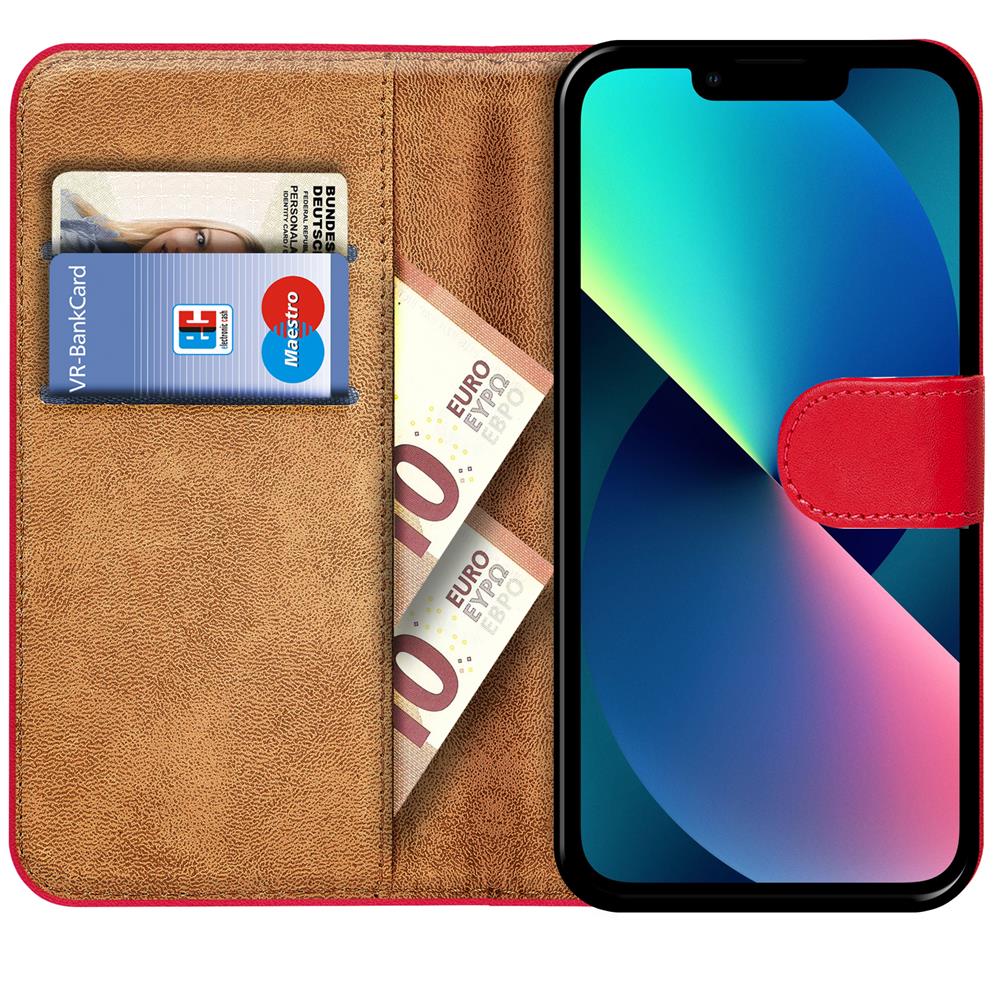 Basic Wallet für Apple iPhone 14 Plus in Rot