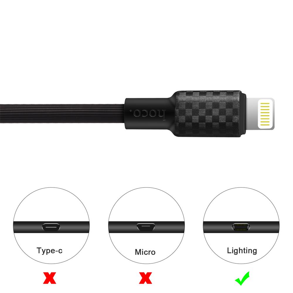 Hoco USB Kabel - X29 Lightning - 1M in Schwarz