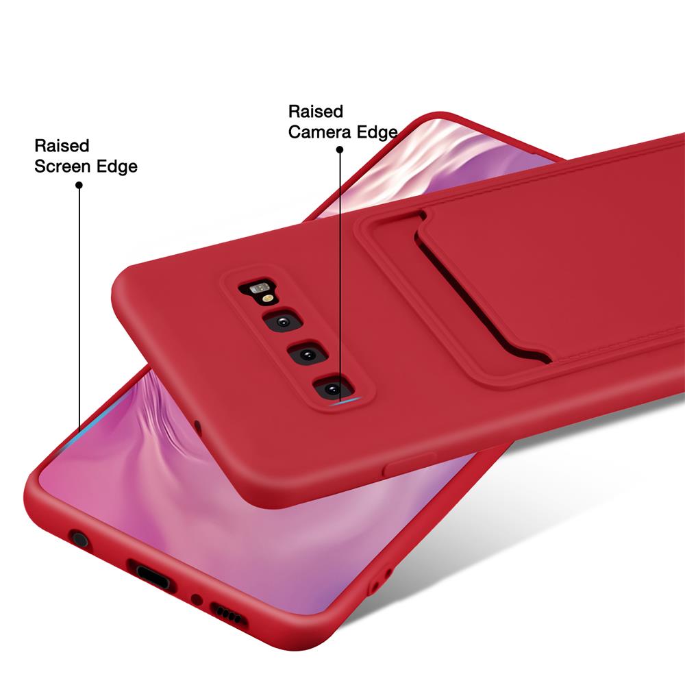 Card Case für Samsung Galaxy S10 Plus in Rot