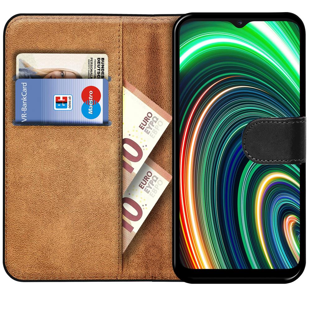 Basic Wallet für Realme C25Y / C21fürY in Schwarz