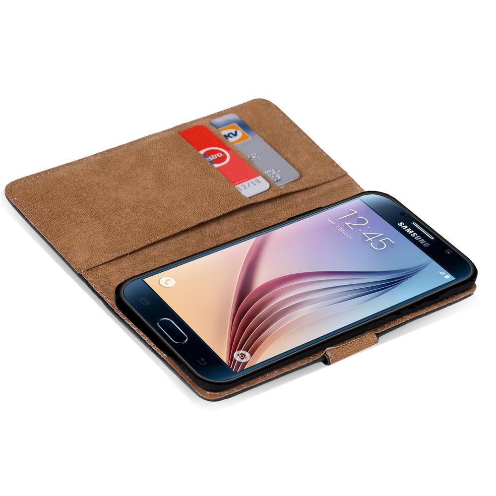 Basic Wallet für Samsung Galaxy S6 in Schwarz