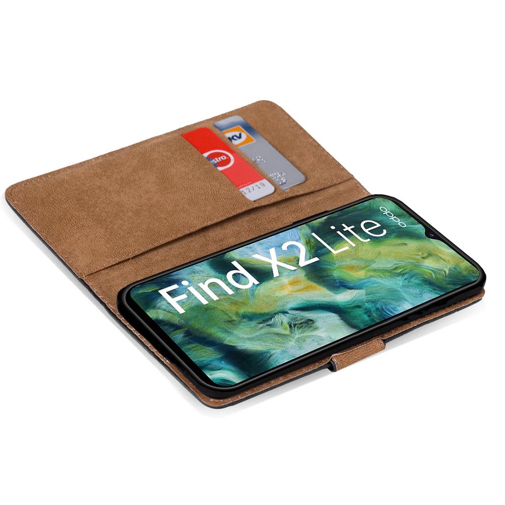 Basic Wallet für OPPO Find X2 Lite in Schwarz