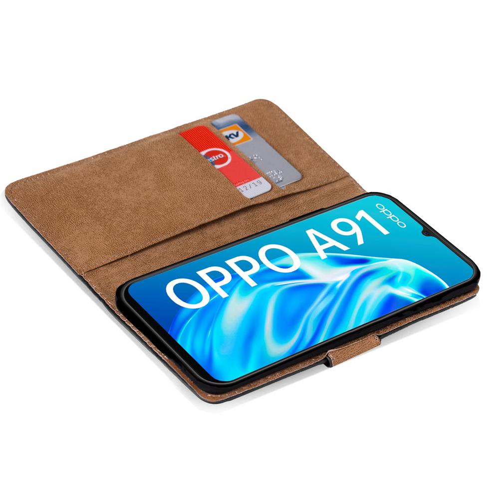 Basic Wallet für OPPO A91 in Schwarz