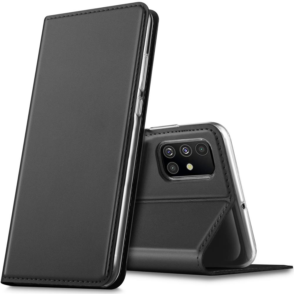 Electroplated Flip für Samsung Galaxy A71 in Schwarz