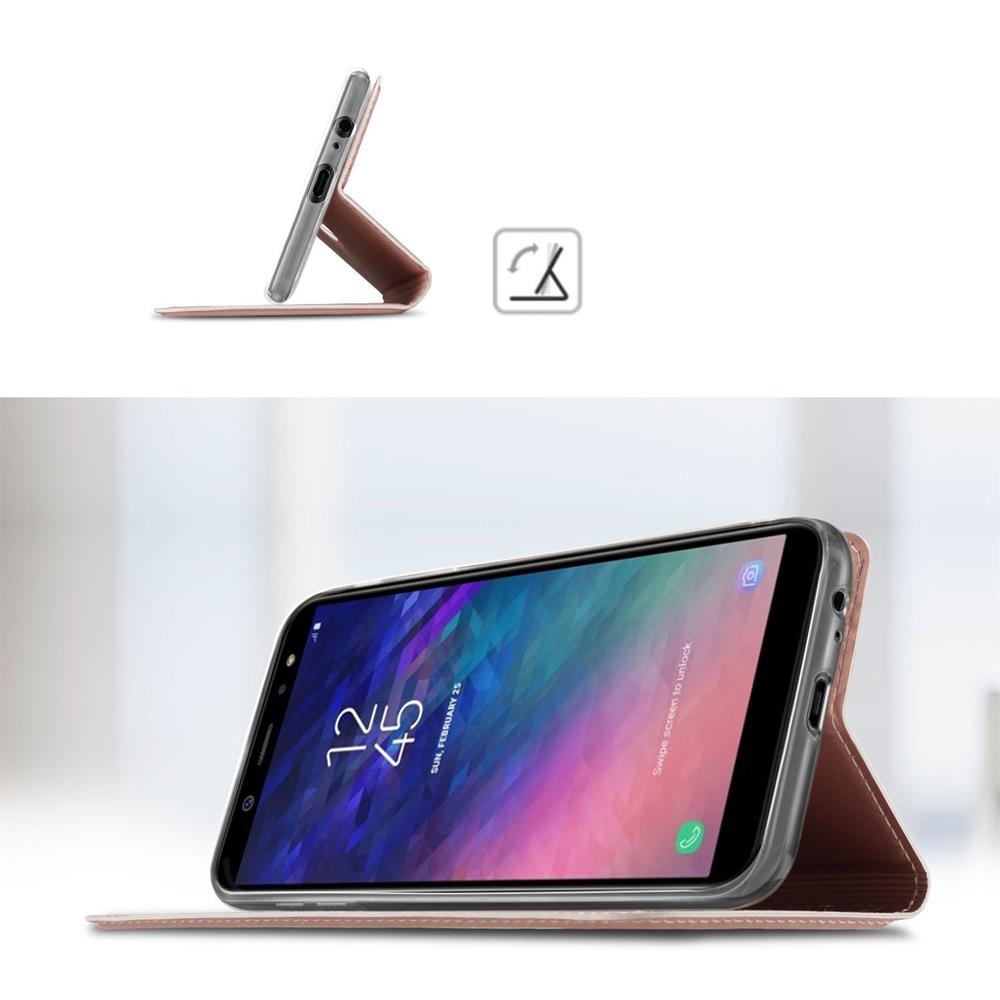 Electroplated Flip für Samsung Galaxy A6 Plus in Rosegold