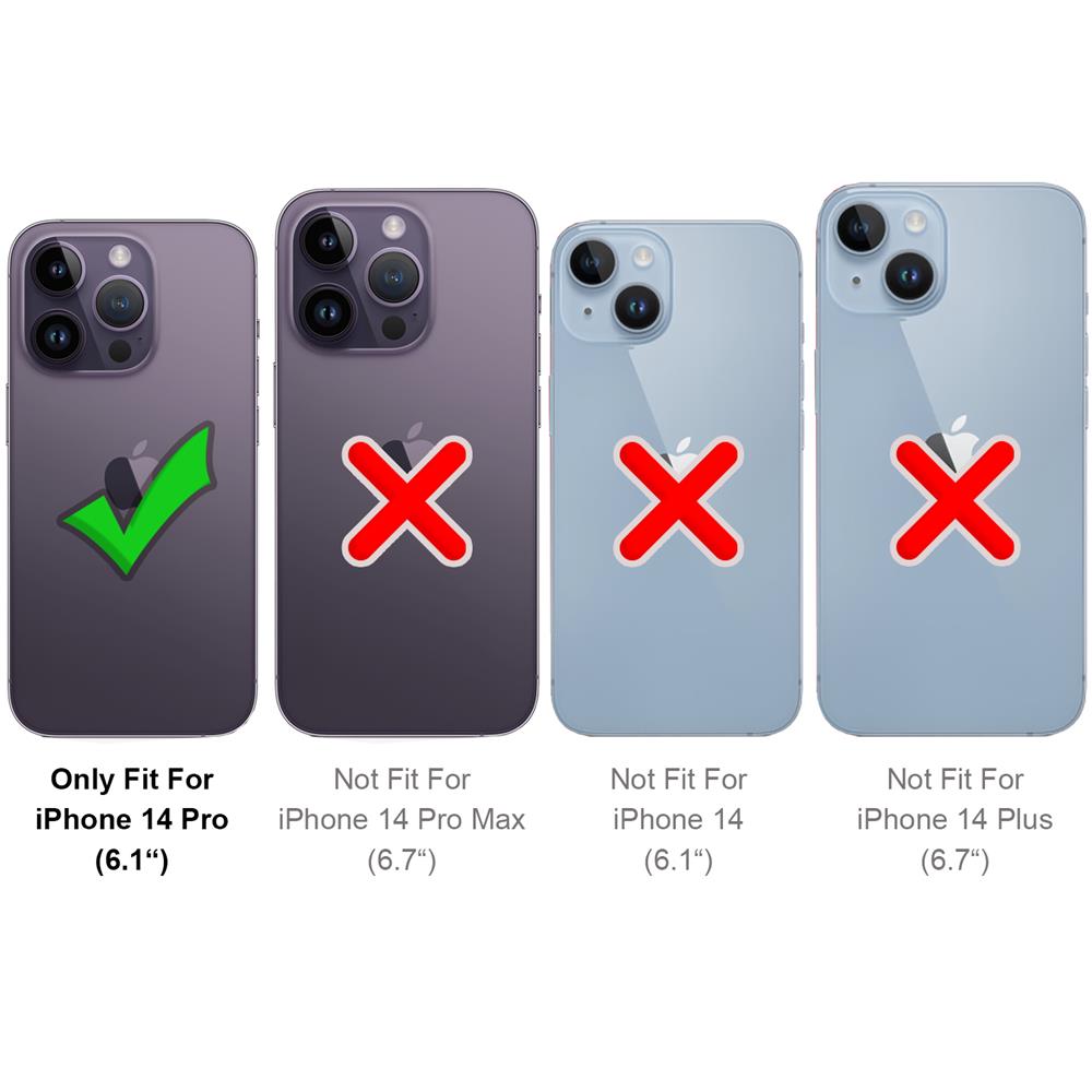 Colour Magsafe für Apple iPhone 14 Pro in Schwarz