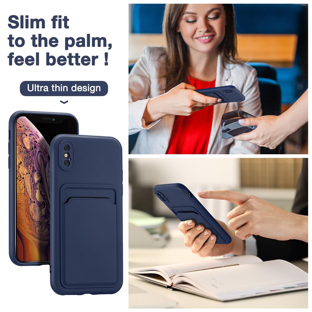 Card Case für Apple iPhone X / XS in Blau