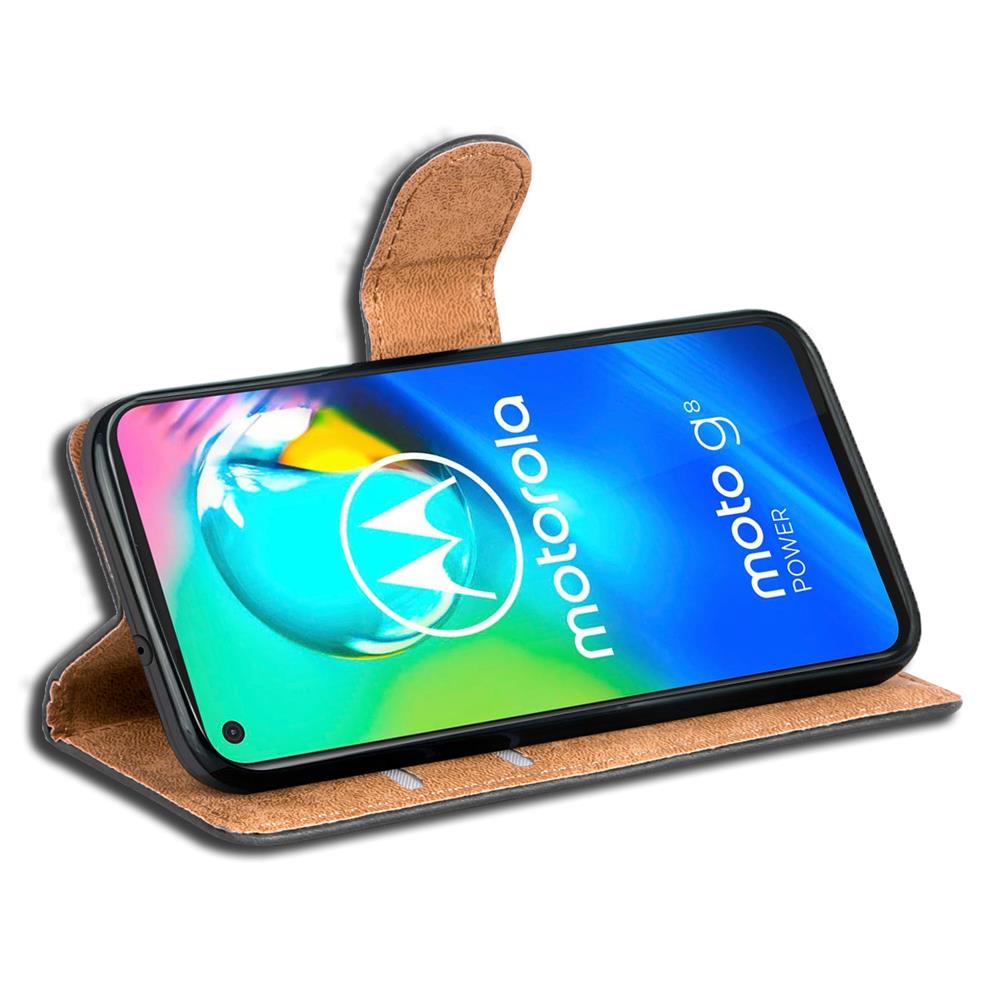 Basic Wallet für Motorola Moto G8 Power in Schwarz