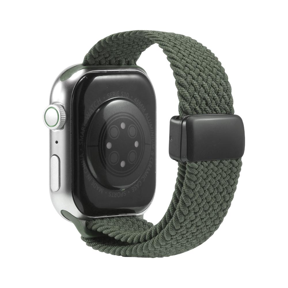 Loop Nylonarmband für Apple Watch 1-11/SE1-3/Ultra1-3 - 42/44/45/49mm in Olivgrün - Universal