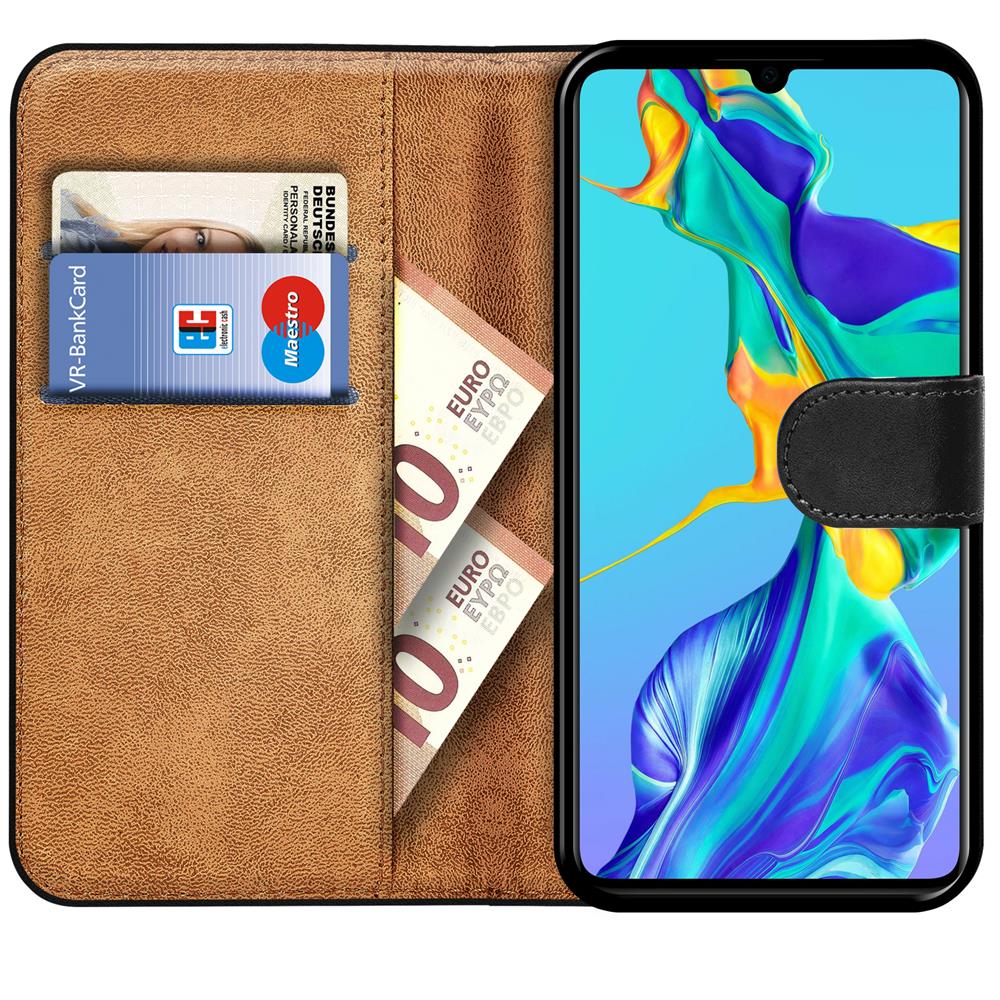 Basic Wallet für Huawei P30 Lite in Schwarz