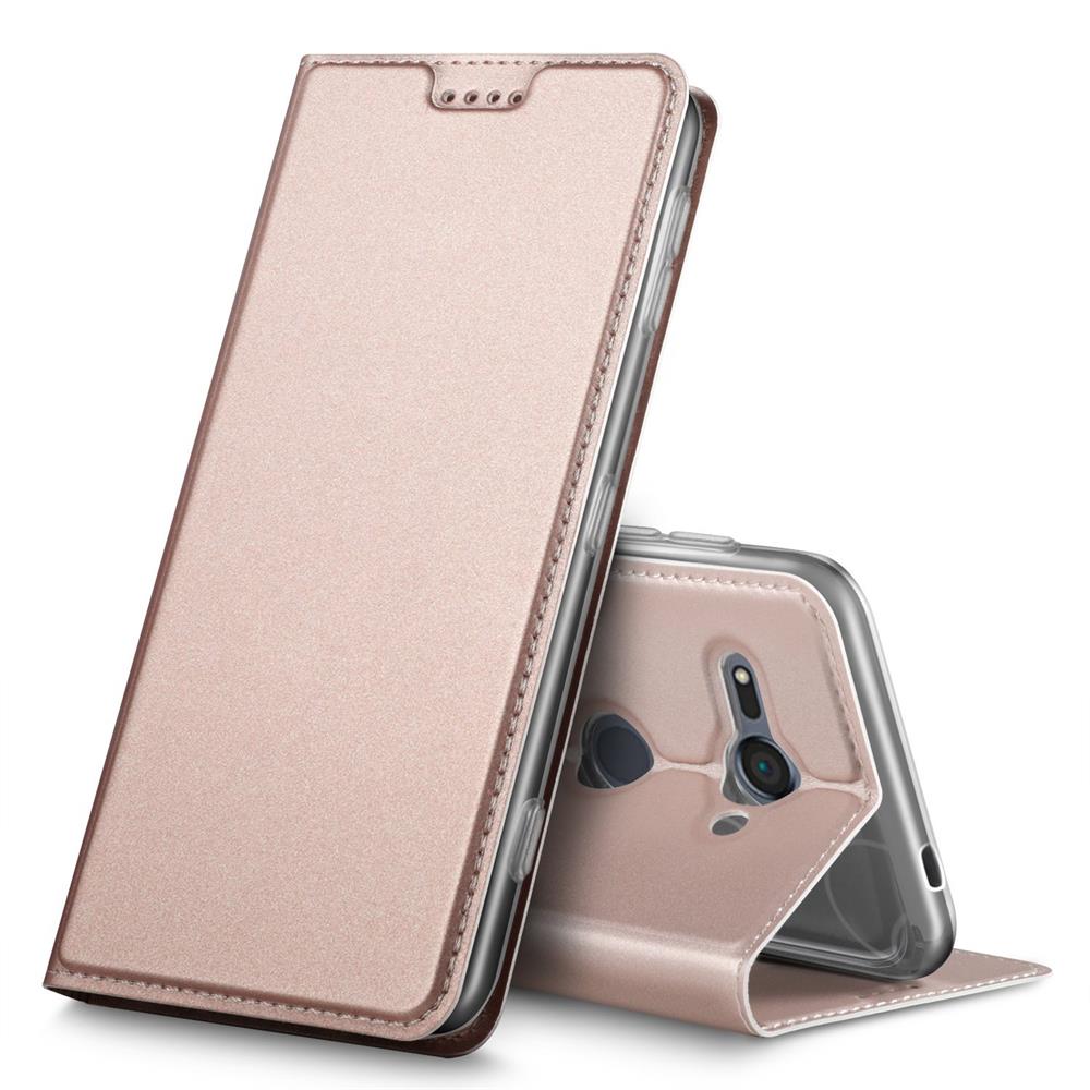 Electroplated Flip für Sony Xperia XZ2 Compact in Rosegold