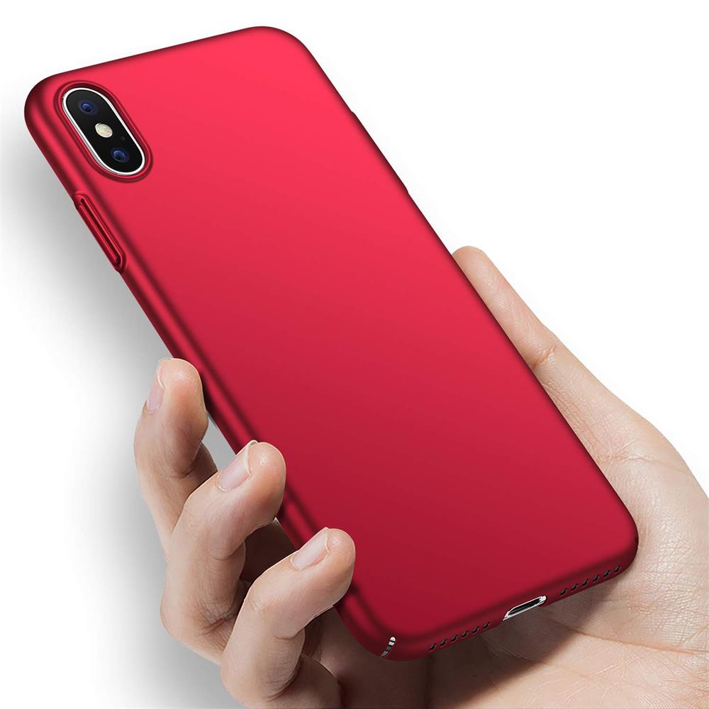 Classic Plain für Apple iPhone XS Max in Rot