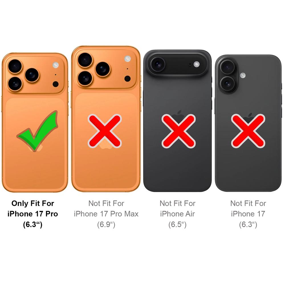 Magnetic Wallet für Apple iPhone 17 Pro in Violett