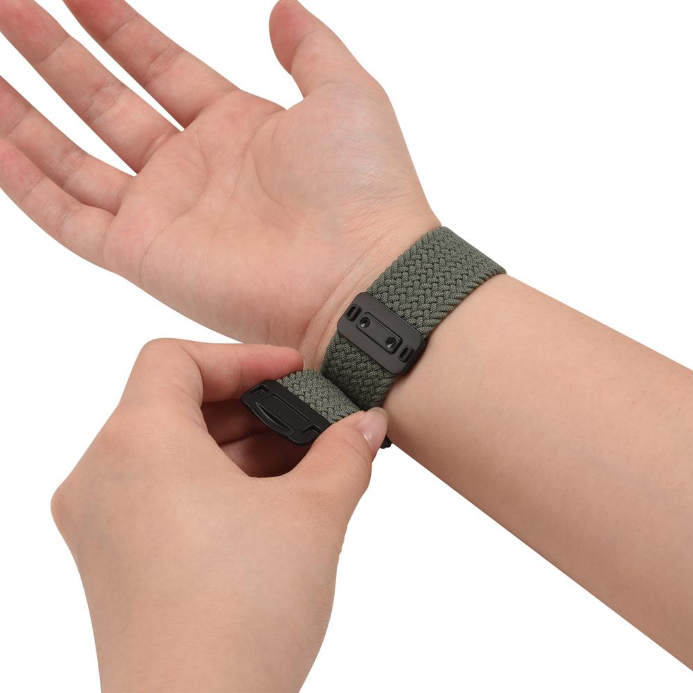 Loop Nylonarmband für Apple Watch 1-11/SE1-3/Ultra1-3 - 42/44/45/49mm in Olivgrün - Universal