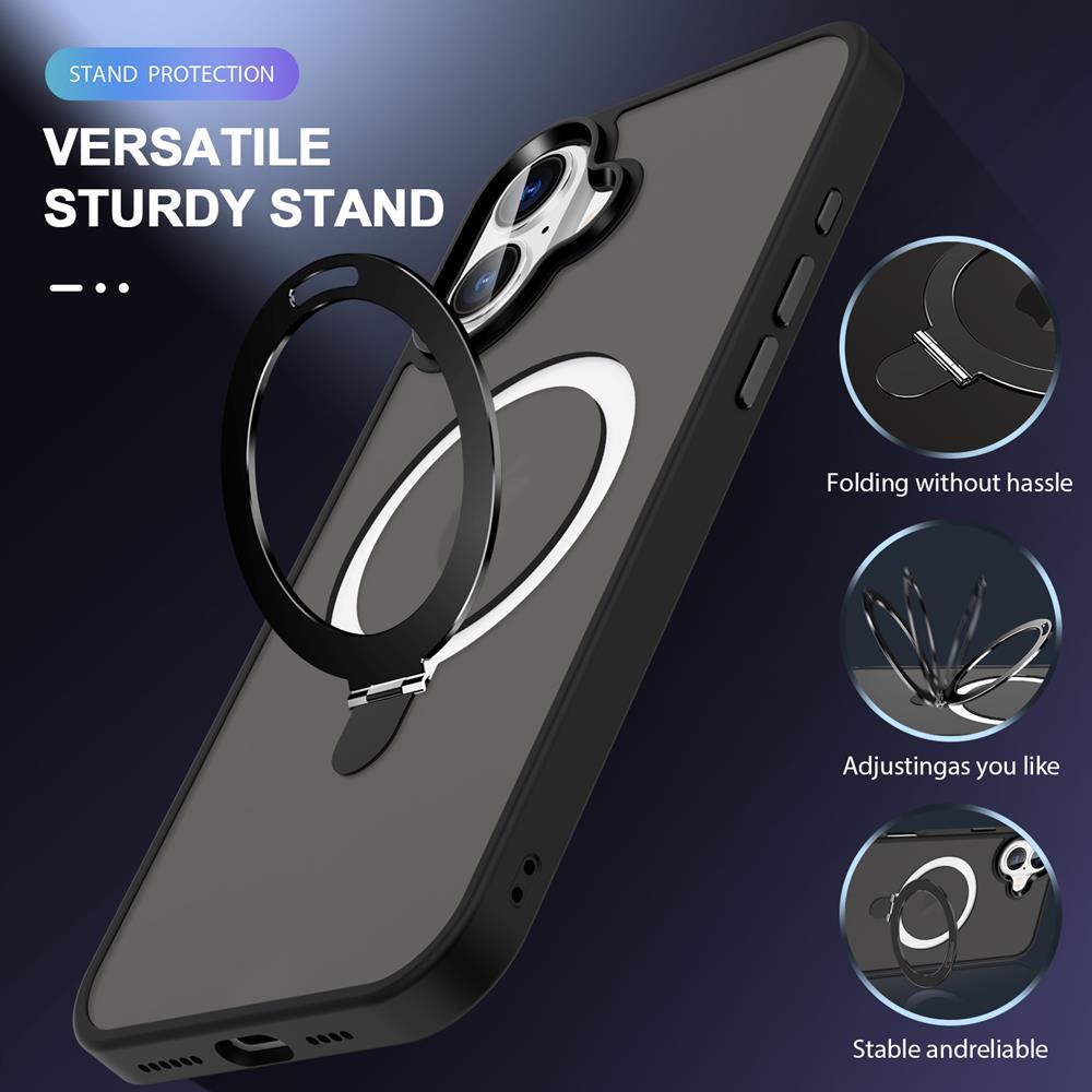 Skin MagSafe für Apple iPhone 16 Plus in Schwarz