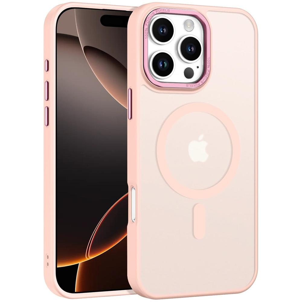 Frame Case für Apple iPhone 16 Pro Max in Rosa