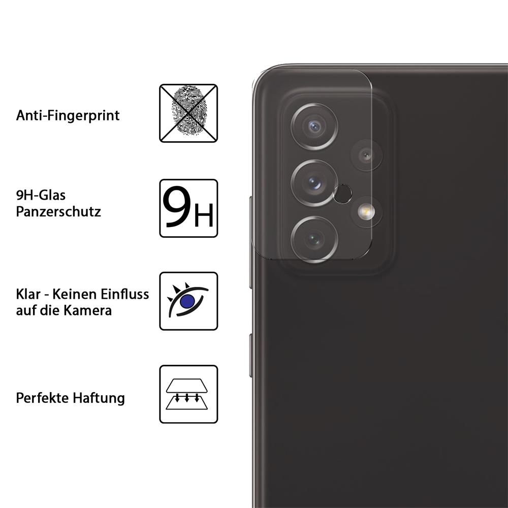 4in1 Glas Set für Samsung Galaxy A72