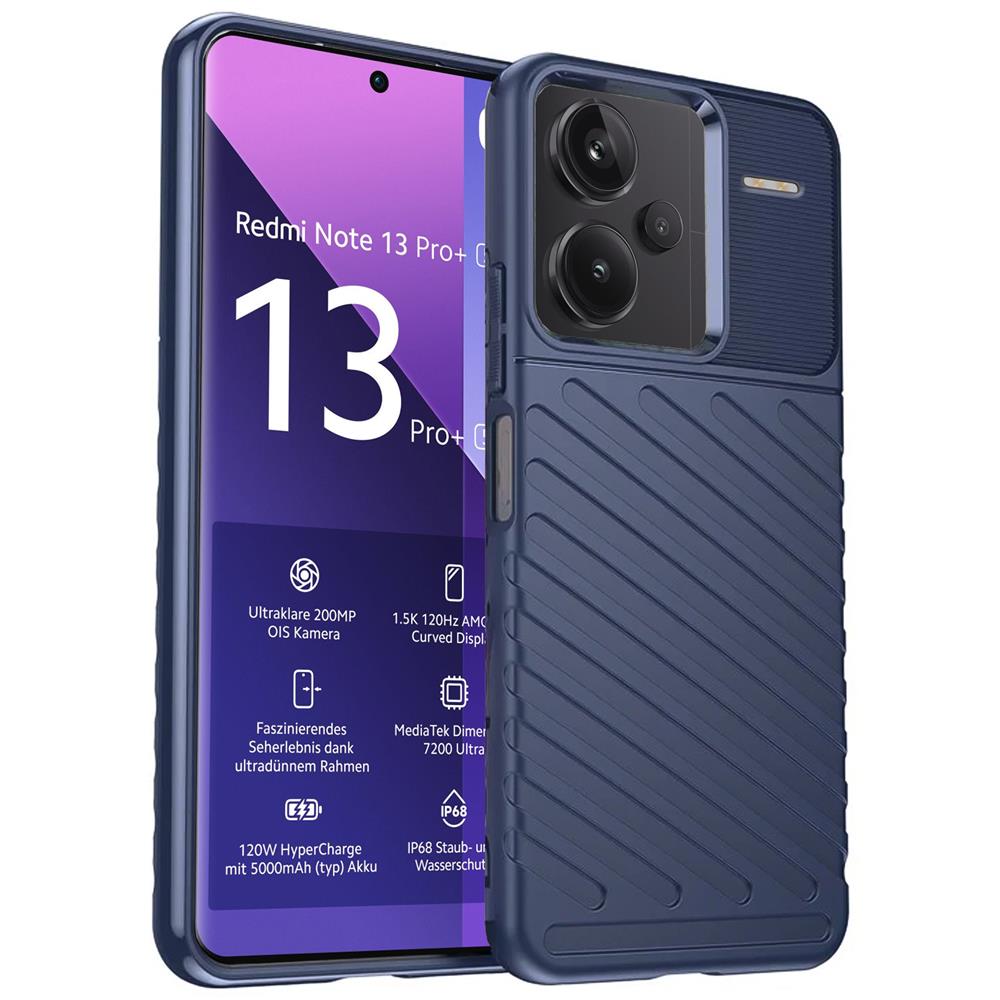 Thunder Case für Xiaomi Redmi Note 13 Pro Plus 5G in Blau
