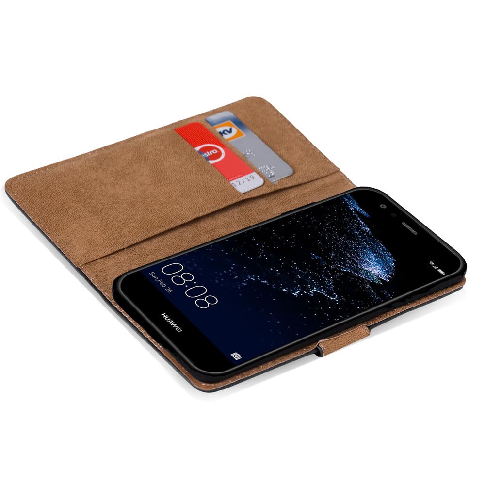 Basic Wallet für Huawei P10 Lite in Schwarz