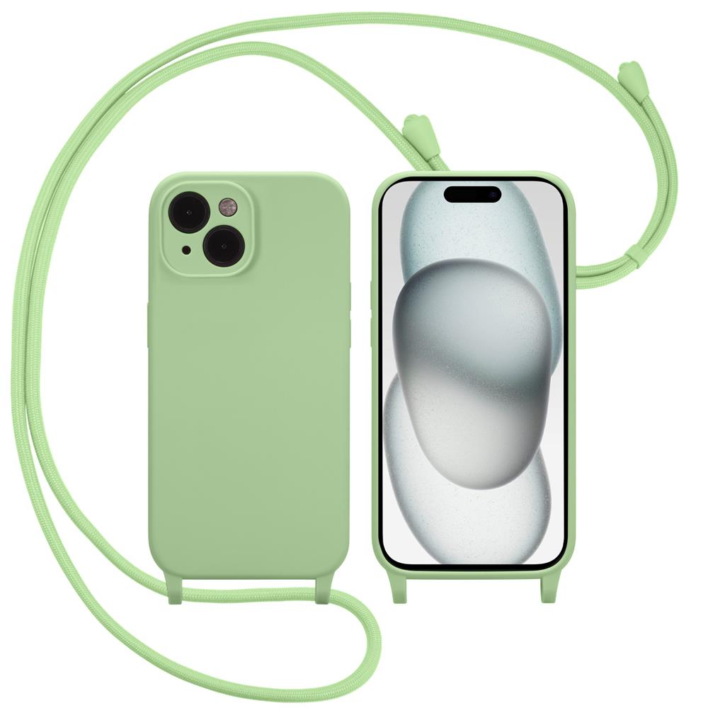 Connect Case Colour inkl. Kette für Apple iPhone 15 Plus in Grün