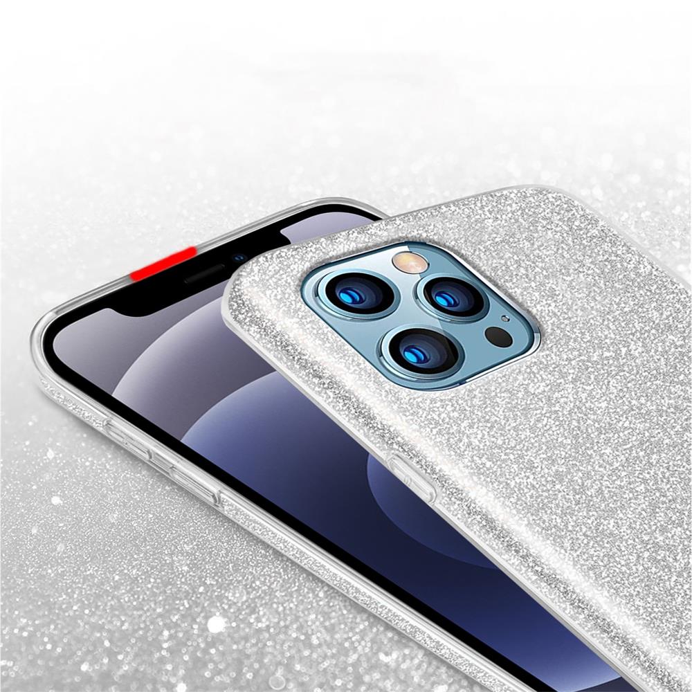 Shiny TPU für Apple iPhone 12 Pro Max in Silber