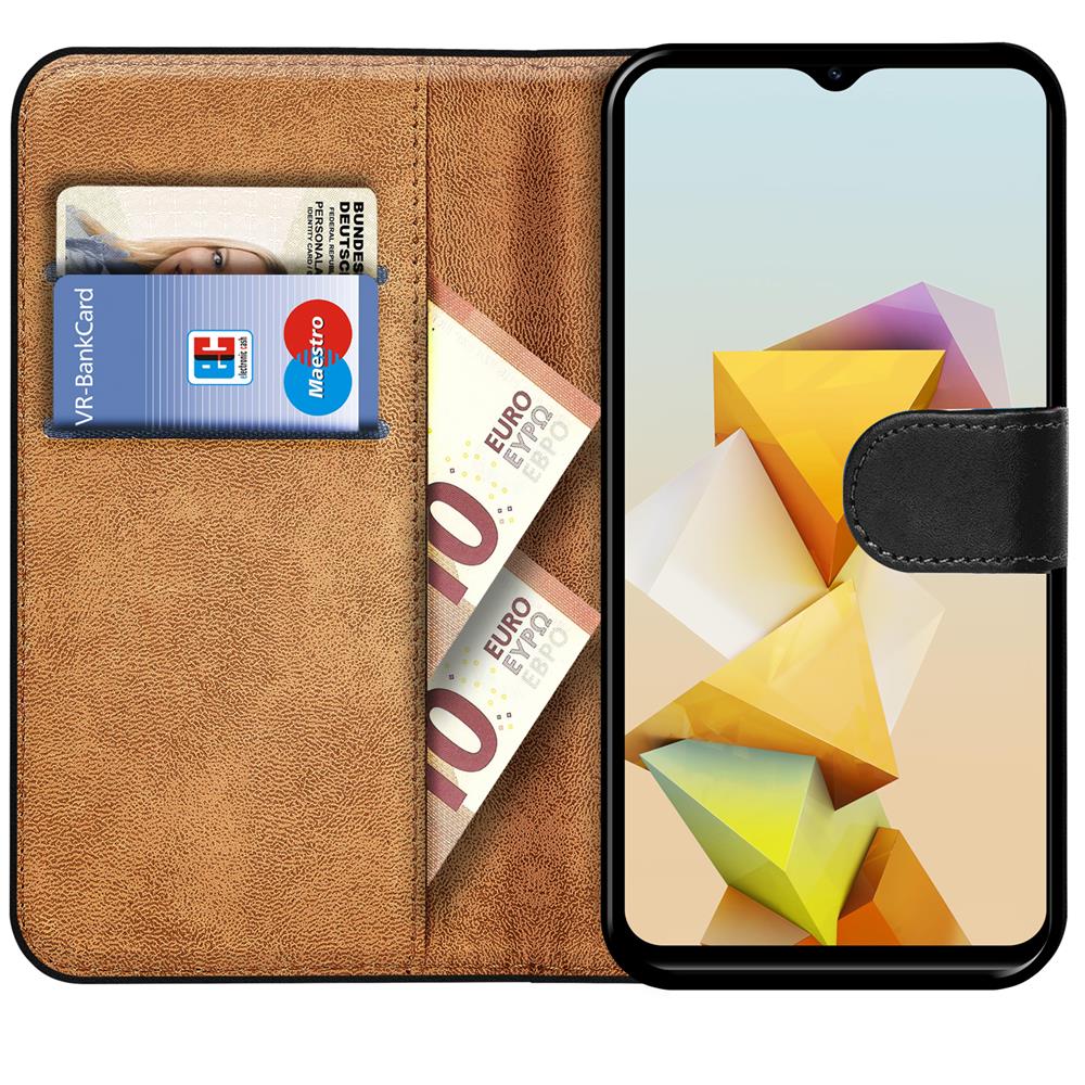 Basic Wallet für ZTE Blade A73 5G in Schwarz