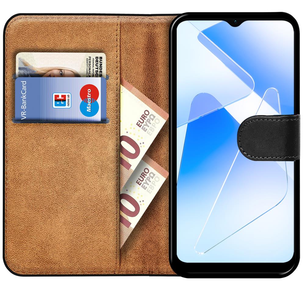 Basic Wallet für OPPO A55 5G in Schwarz