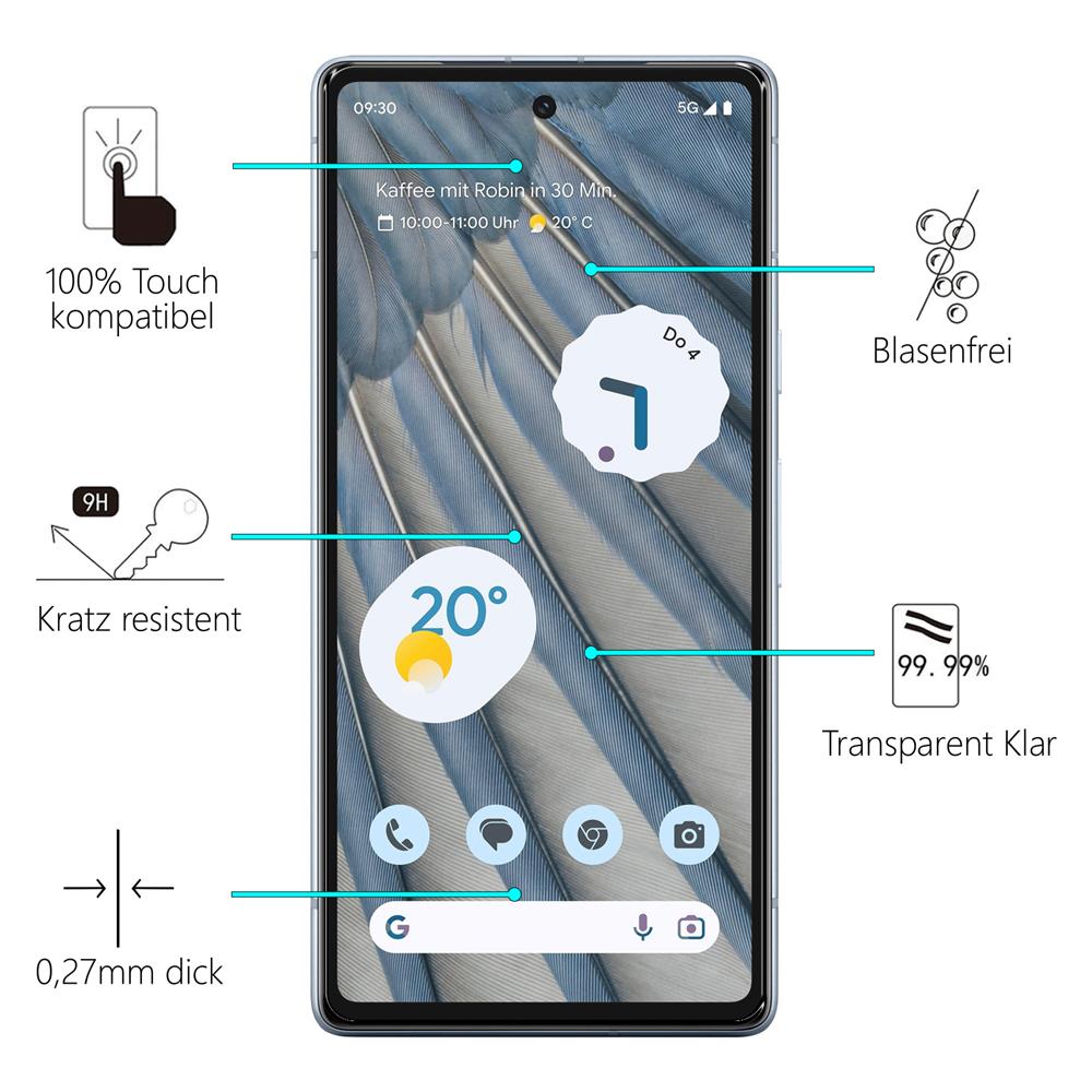 Glas 2in1 für Google Pixel 7a