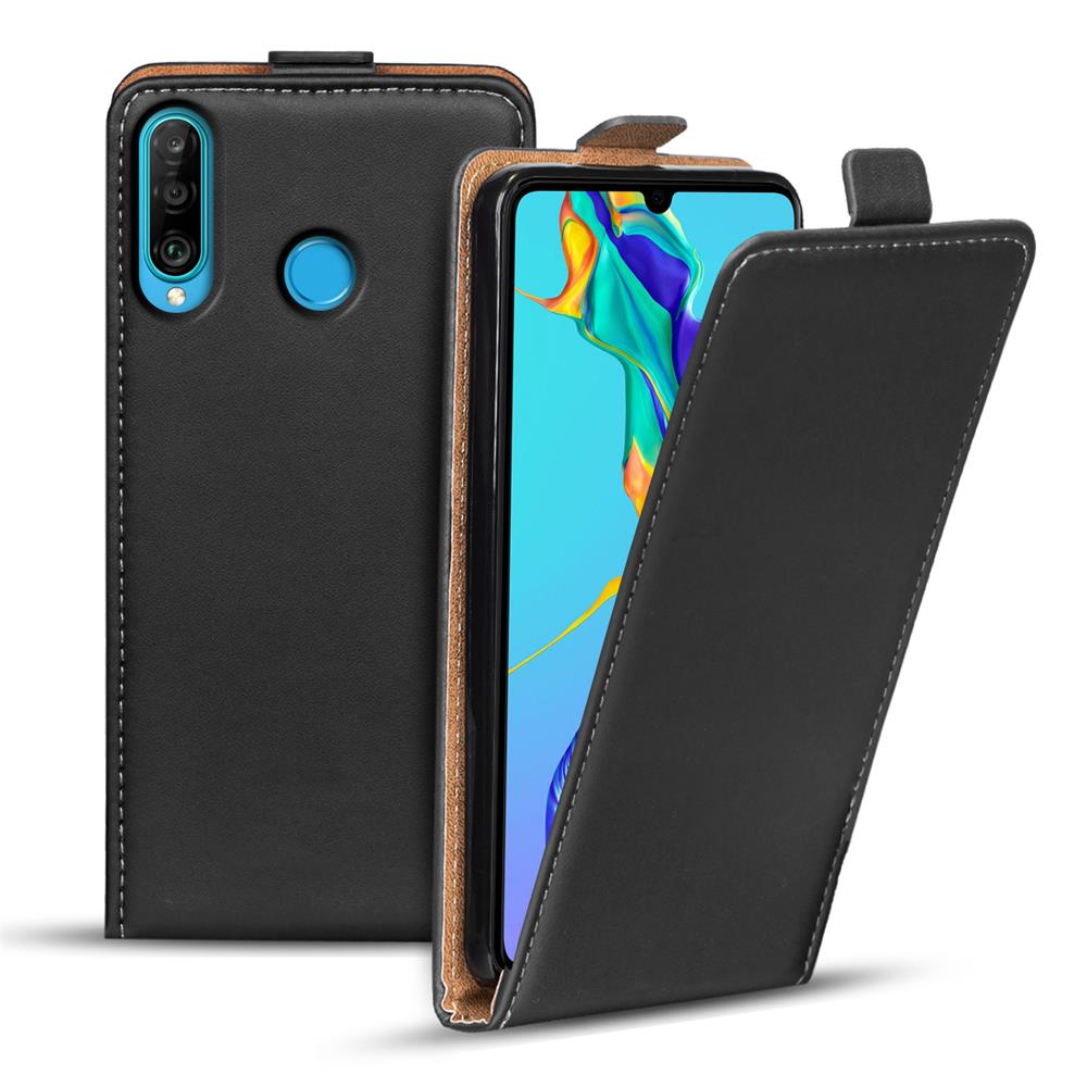 Basic Flip für Huawei P30 Lite in Schwarz