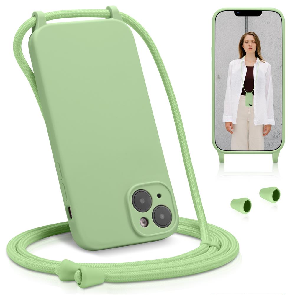 Connect Case Colour inkl. Kette für Apple iPhone 14 in Grün
