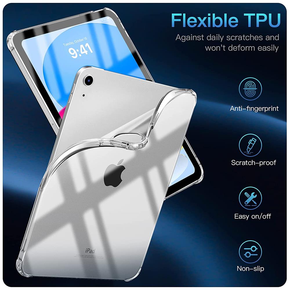 Rugged TPU Tab für Apple iPad 10.9 2022 in Transparent