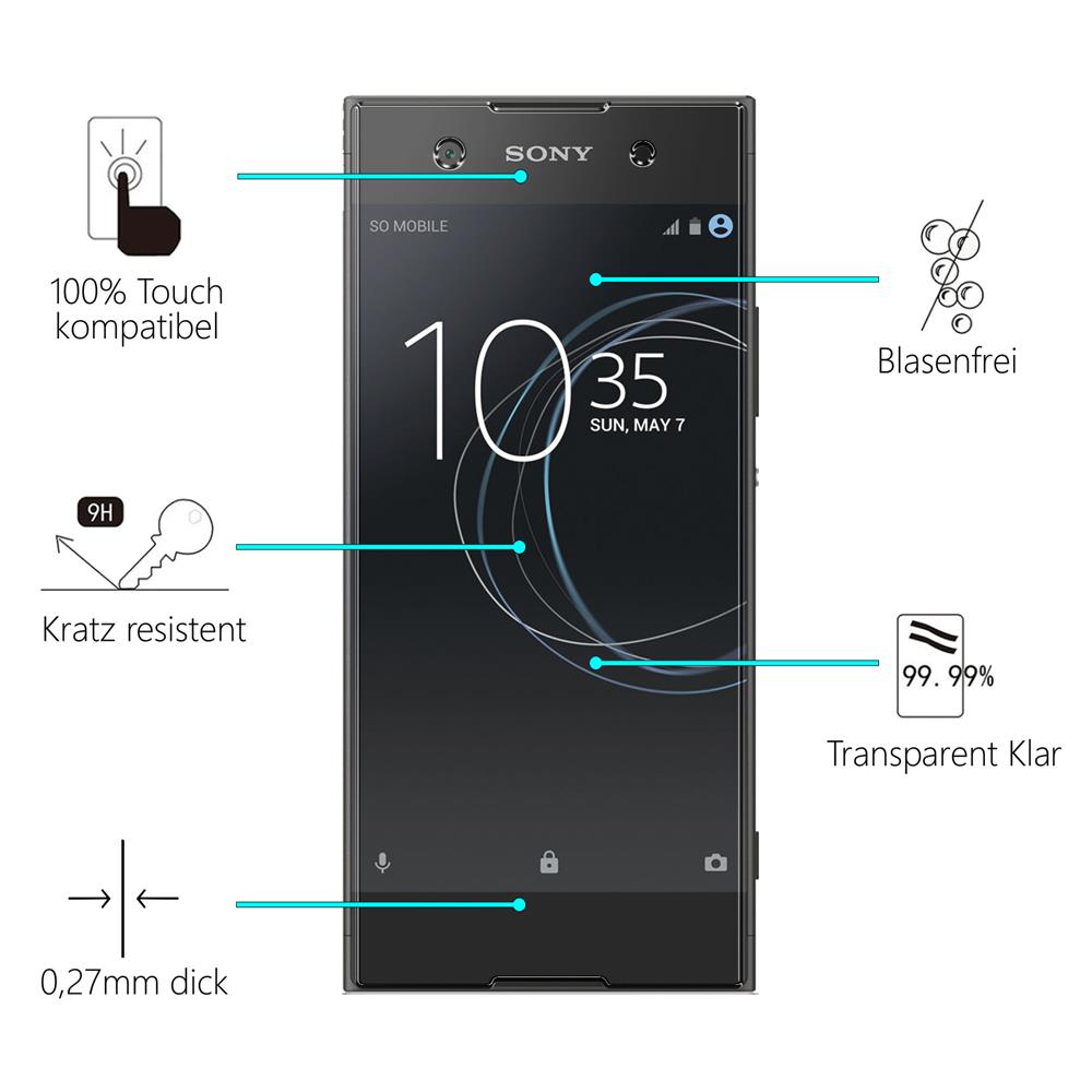 Glas 2in1 für Sony Xperia XA1