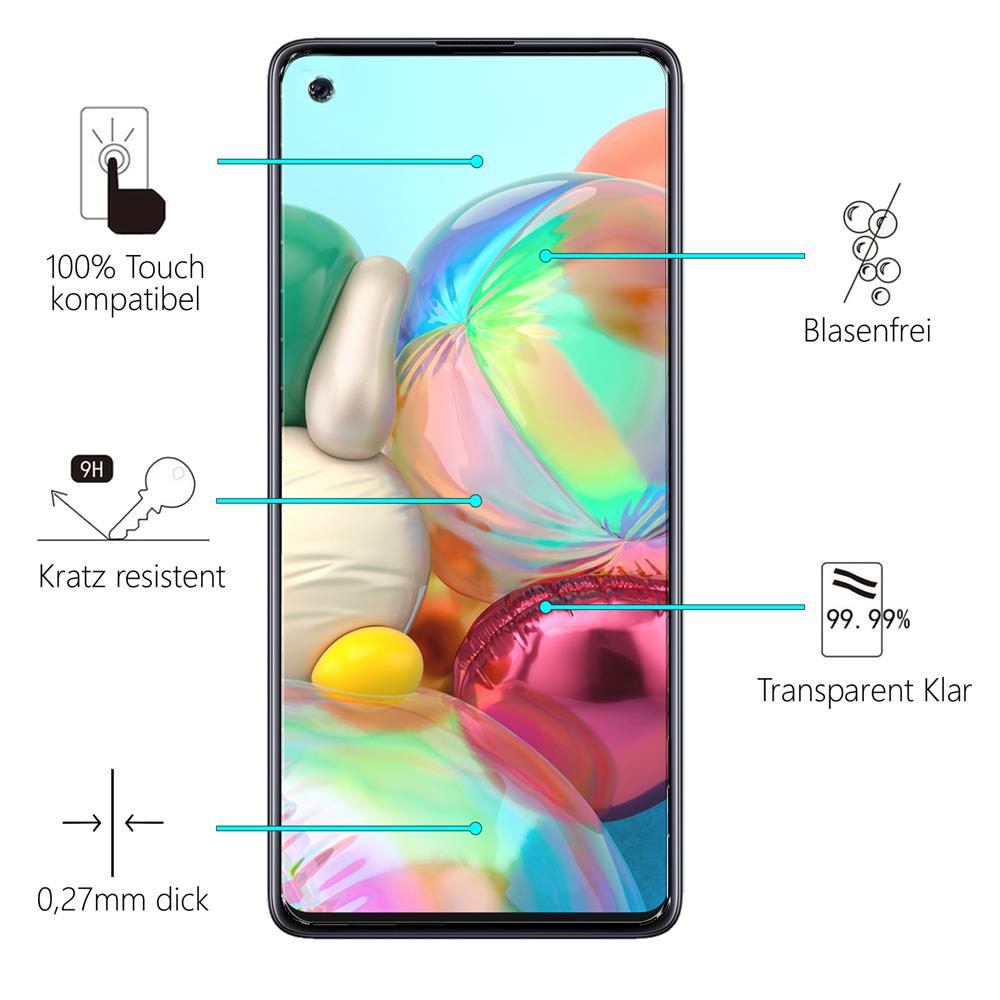 Glas 2in1 für Samsung Galaxy A21s