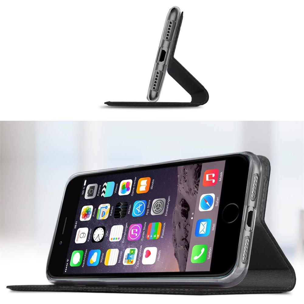Electroplated Flip für Apple iPhone 7 Plus / 8 Plus in Schwarz