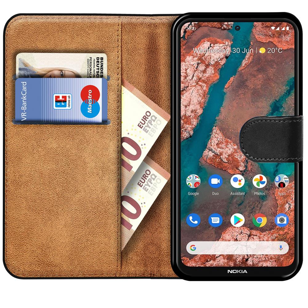Basic Wallet für Nokia X20 / X10 in Schwarz