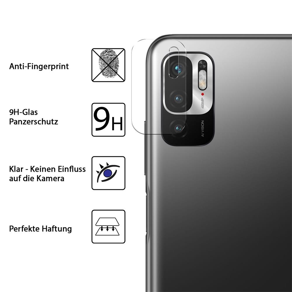 4in1 Glas Set für Xiaomi Redmi Note 10 5G