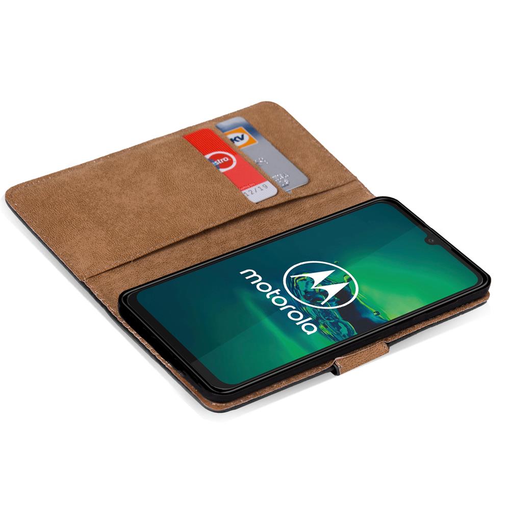 Basic Wallet für Motorola Moto G8 Plus in Schwarz